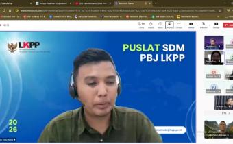 Penguatan Kompetensi Pengadaan Barang/Jasa, Staf Bawaslu Kabupaten Tegal Ikuti Pelatihan Daring