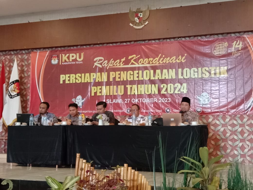 BAWASLU KAB. TEGAL SAMPAIKAN PENTINGNYA PENGAWASAN LOSGISTIK PEMILU 2024