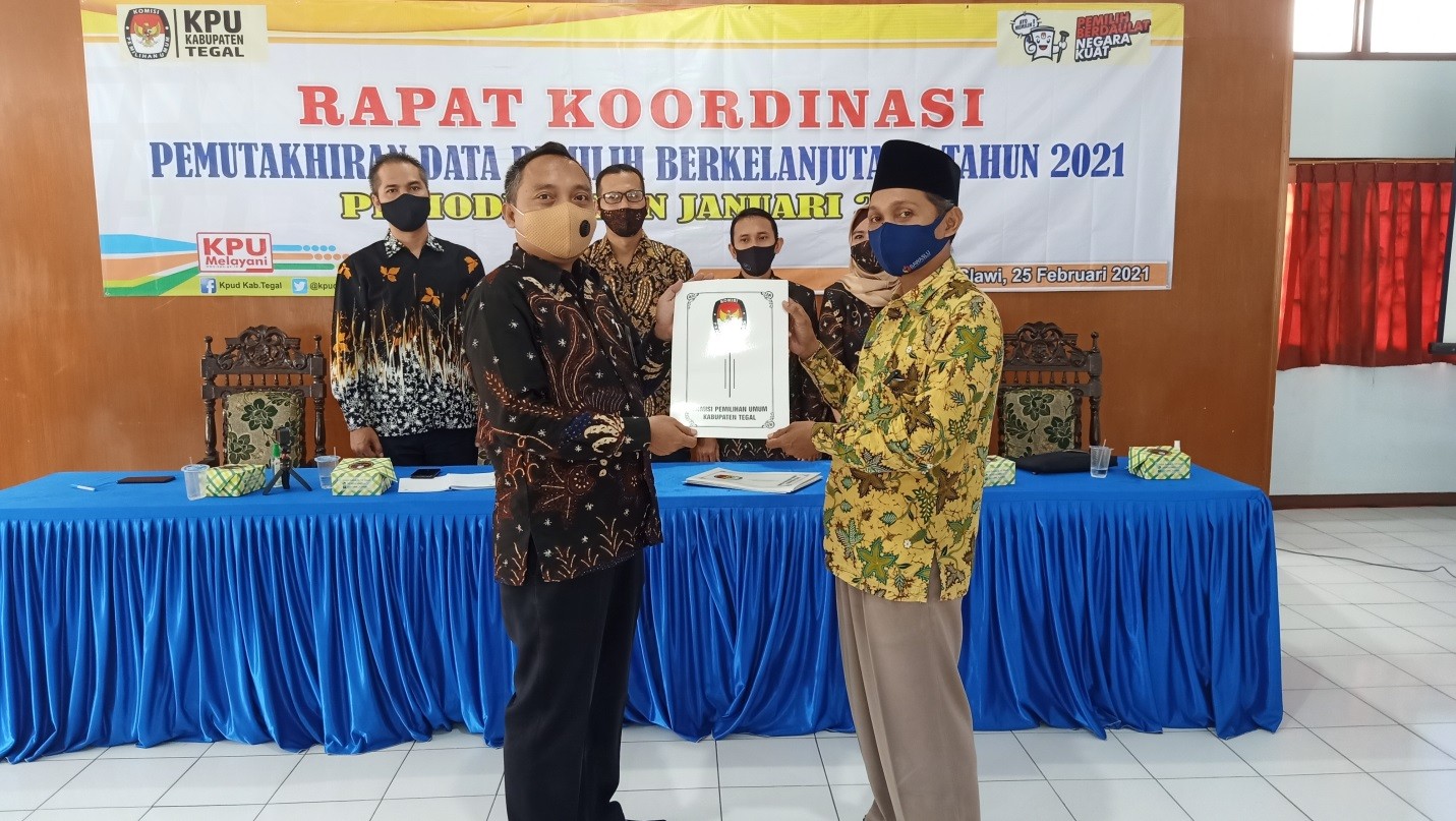 Bawaslu Hadiri Rakor Pemutakhiran Data Pemilih Berkelanjutan Periode Bulan Januari di 2021