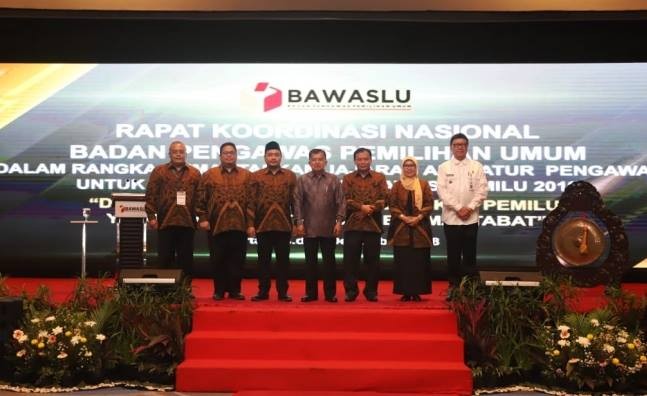 Bawaslu Gelar Rakornas Perkuat Koordinasi Pengawasan Pemilu 2019