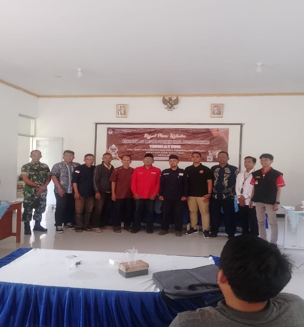 Pengawasan Rapat Pleno DPHP di Kecamatan Margasari, Selasa 6 Agustus 2024. 