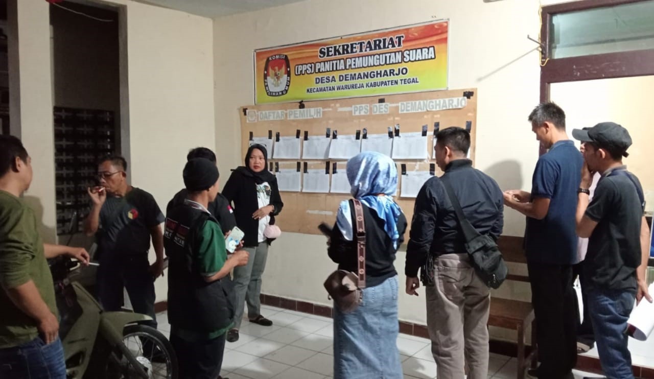 Dokumentasi Supervisi Pasca Pengumuman DPS di desa Demangharjo