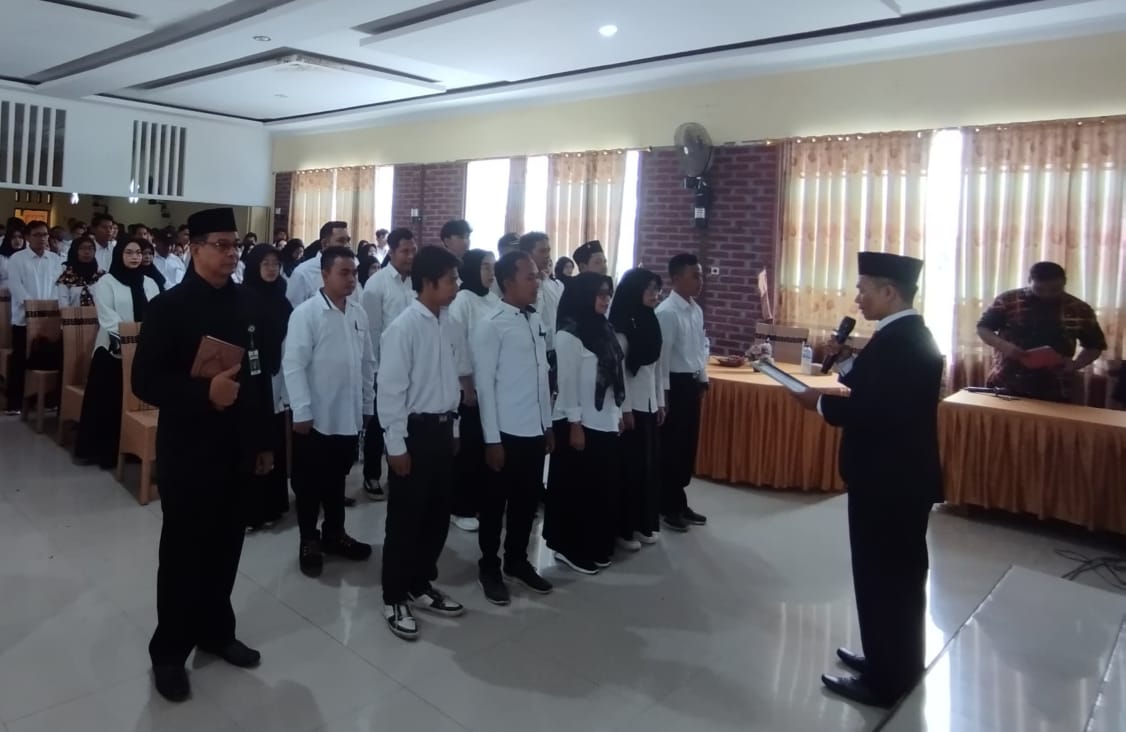 Ratusan pengawas TPS se Kecamatan Lebaksiu Resmi Dilantik, Siap Awasi Pemilihan Tahun 2024