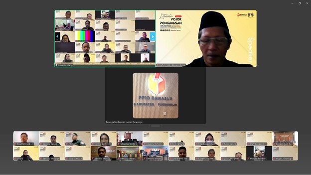 Bawaslu Kabupaten Tegal Mengikuti Kegiatan Perdana Gelar Literasi Pojok Pengawasan “PDPB antara Reguliasi, Praktik dan Strategi”