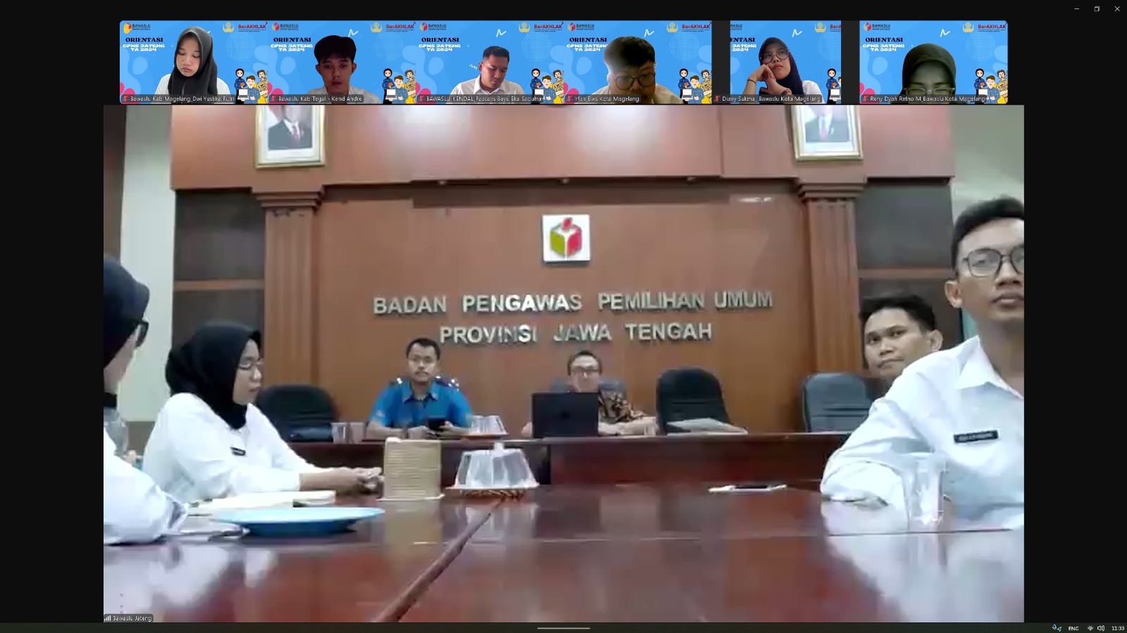 Kegiatan Orientasi CPNS Bawaslu se-Provinsi Jawa Tengah Hari Kedua