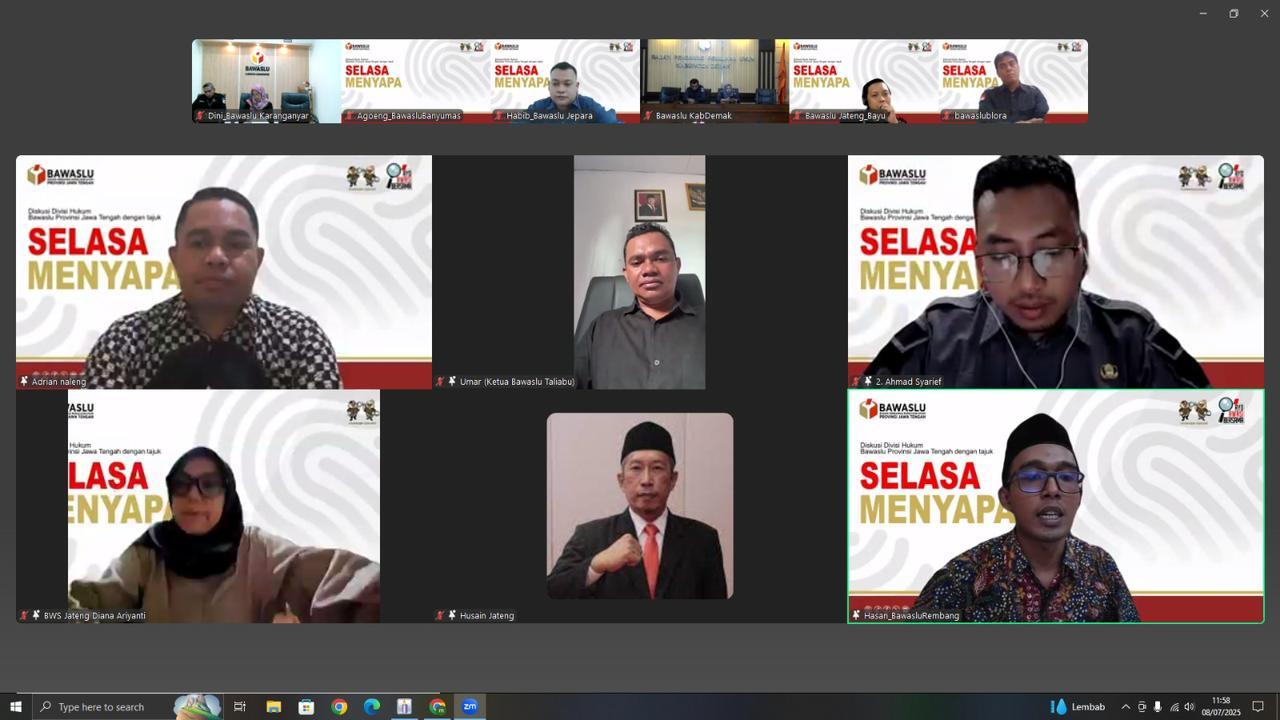 Bawaslu Kabupaten Tegal Ikuti Diskusi "Selasa Menyapa": Belajar dari Pengawasan PSU di Pulau Taliabu