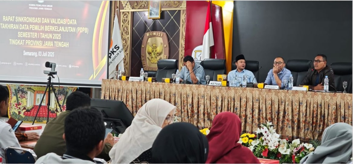 Bawaslu Jateng Hadiri Rapat Sinkronisasi dan Validasi Data PDPB