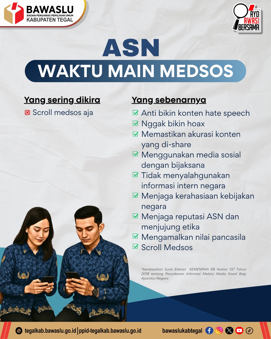 dokumentasi ASN Waktu Bermedsos