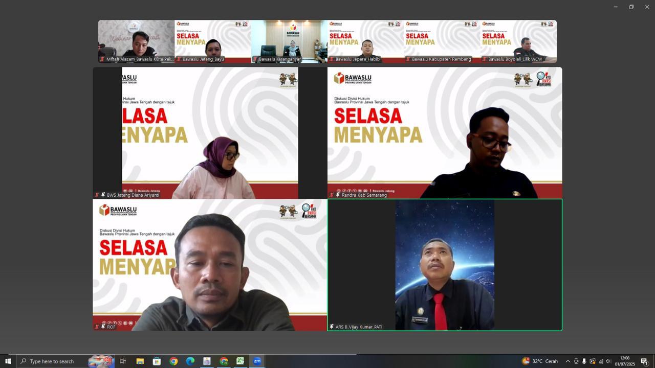 Bawaslu Kabupaten Tegal Ikuti Diskusi “Selasa Menyapa”: Bahas Permasalahan Perencanaan Program dan Anggaran Pemilihan 2024