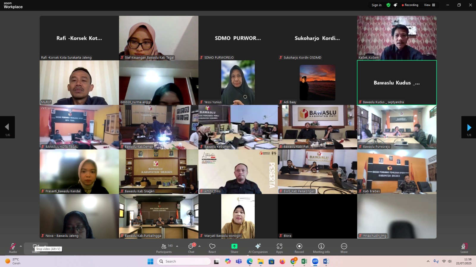 Bawaslu Jawa Tengah Bahas Perubahan RAB 2025: Siap Laksanakan Kegiatan Penguatan Kelembagaan