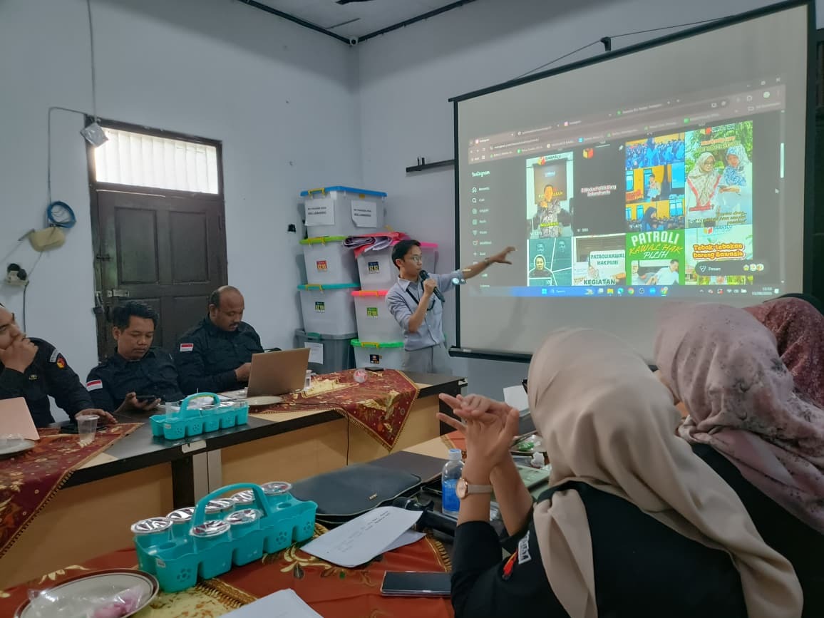 Tingkatkan Skill Humas, Bawaslu Kabupaten Tegal Gelar Bimtek Editing Capcut & Konten Edukatif