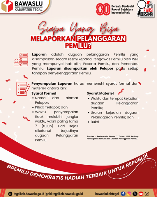 Siapa Saja yang Berhak Melaporkan Dugaan Pelanggaran Pemilu?