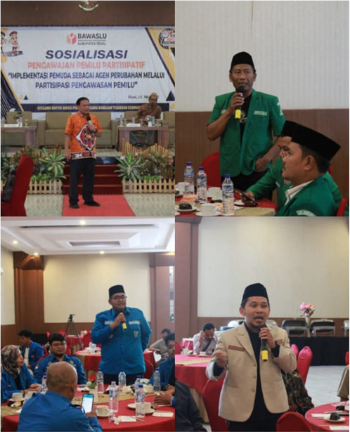 Bawaslu Kabupaten Tegal Gelar Sosialisasi Pengawasan Pemilu Partisipatif “Pemuda Didorong Jadi Agen Perubahan Lewat Partisipasi Pengawasan Pemilu.