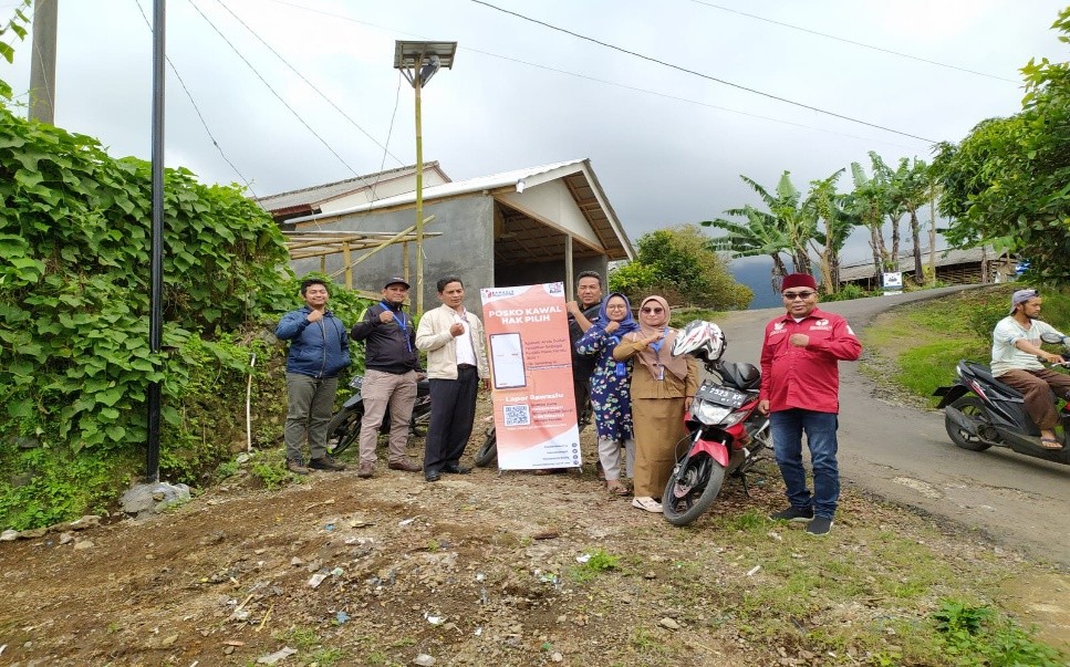 Panwaslu Kecamatan Bojong Gelar Patroli Kawal Hak Pilih di Wilayah Perbatasan