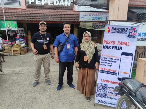 Pasar Pepedan Jadi Saksi Panwaslu Dukuhturi Kawal Hak Pilih Warga