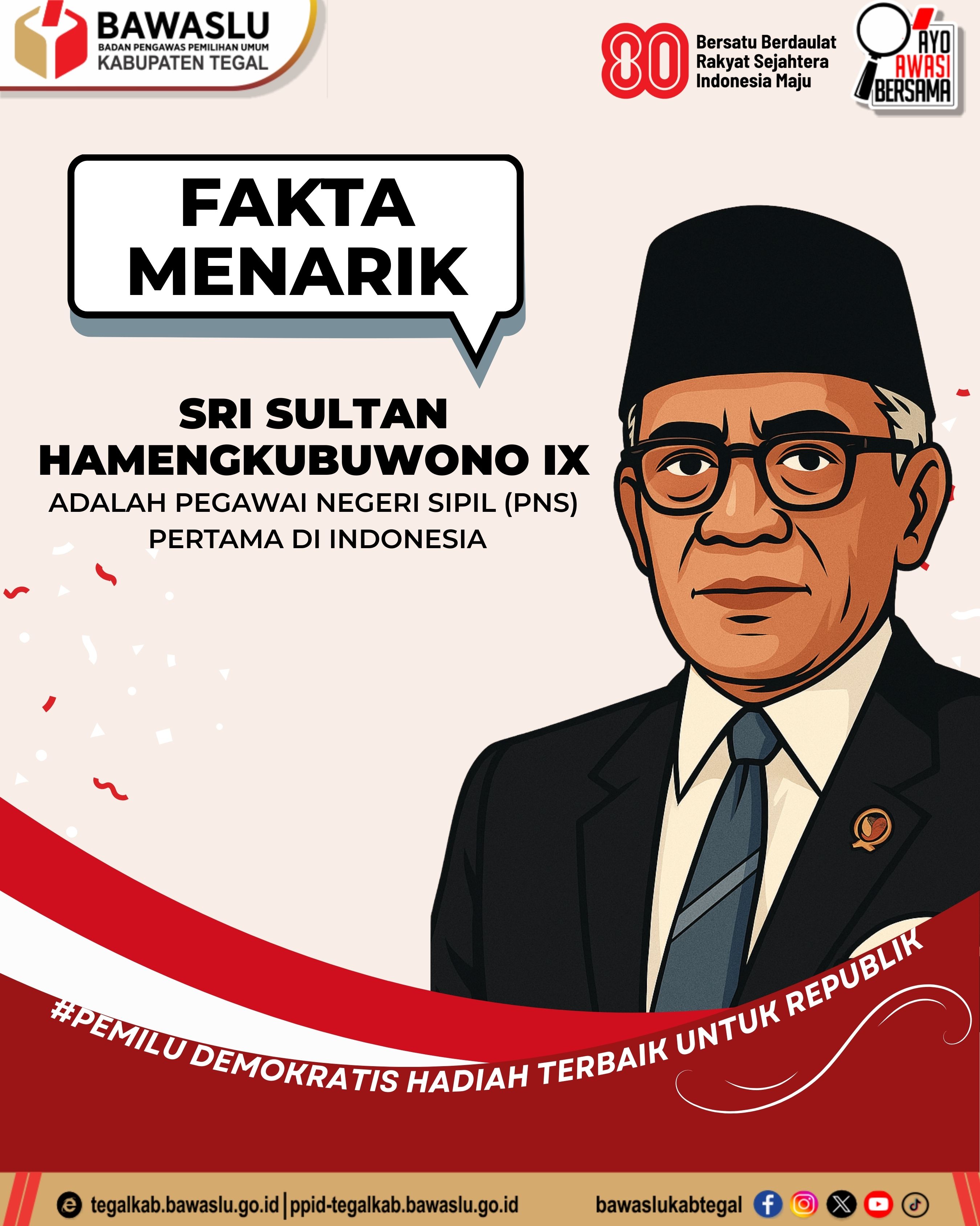 Sri Sultan Hamengkubuwono IX, Pahlawan yang Menjadi PNS Pertama di Indonesia.
