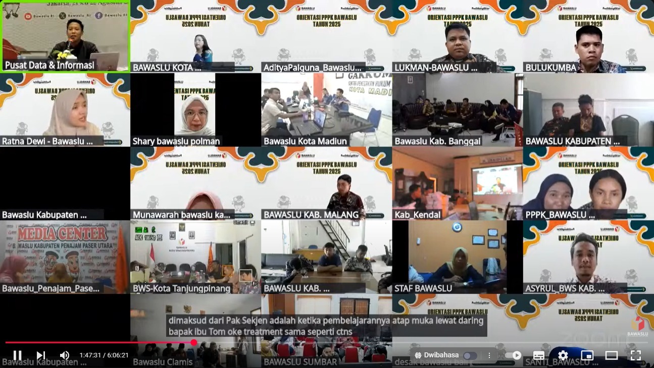 Bawaslu Tegaskan Kebijakan Orientasi PPPK 2025, “Bukan Seremonial, Tapi Wajib dan Strategis