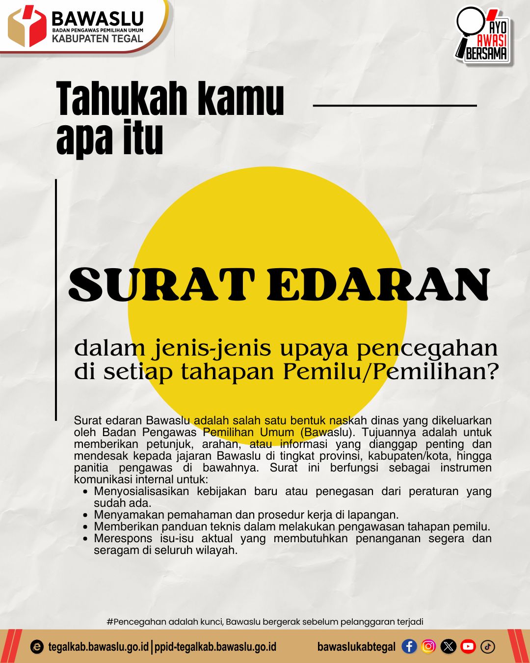 Bawaslu Rilis Surat Edaran, Apa Itu dan Mengapa Penting?
