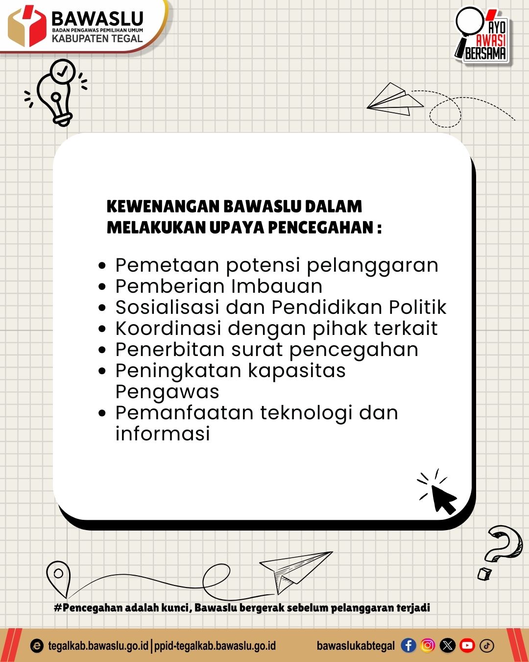 Bawaslu Kabupaten/Kota Aktif Cegah Pelanggaran Pemilu, Ini Langkah-Langkahnya!