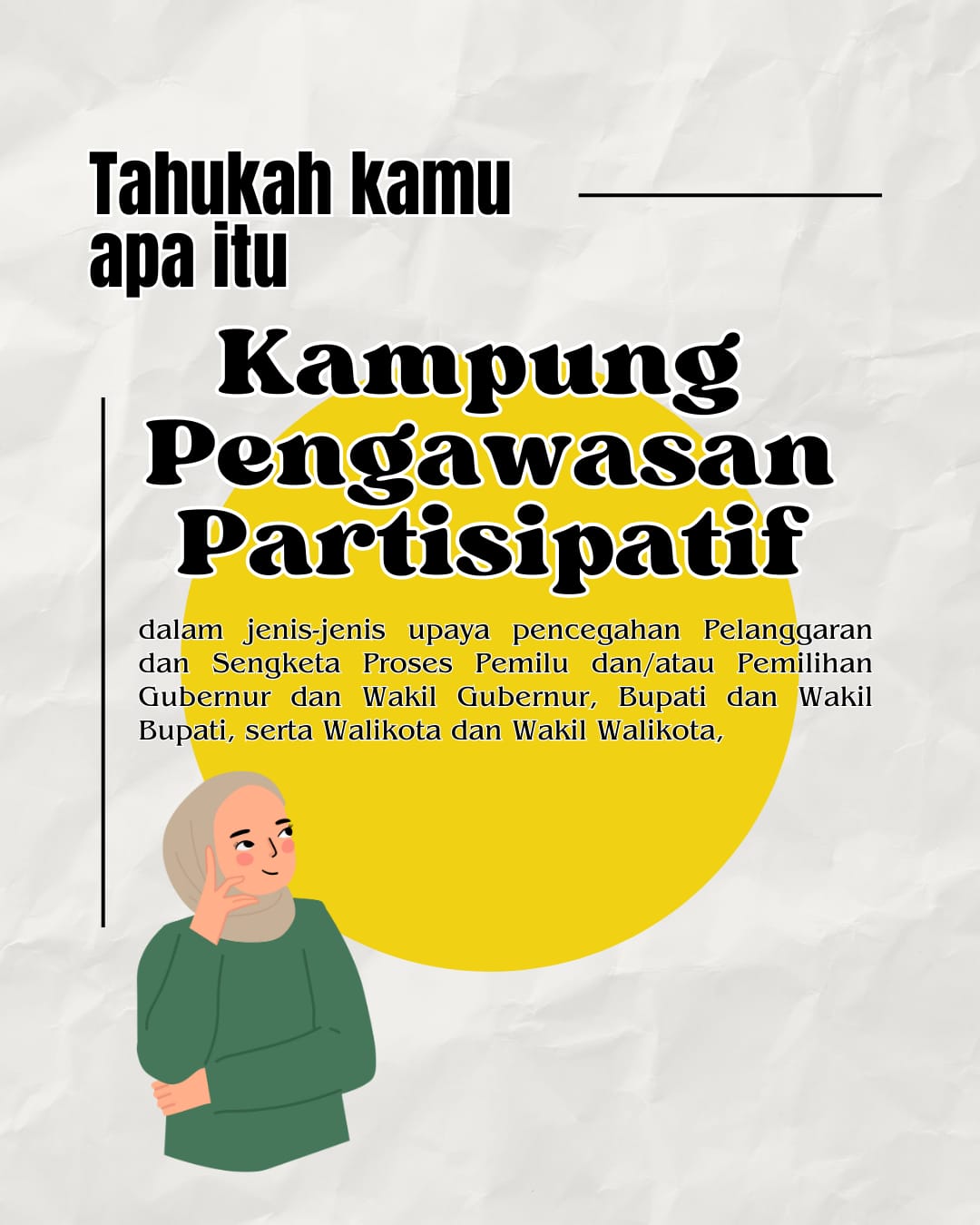 Libatkan Masyarakat dari Tingkat Desa, Bawaslu Kabupaten Tegal Inisiasi Program Kampung/Desa Pengawasan Partisipatif