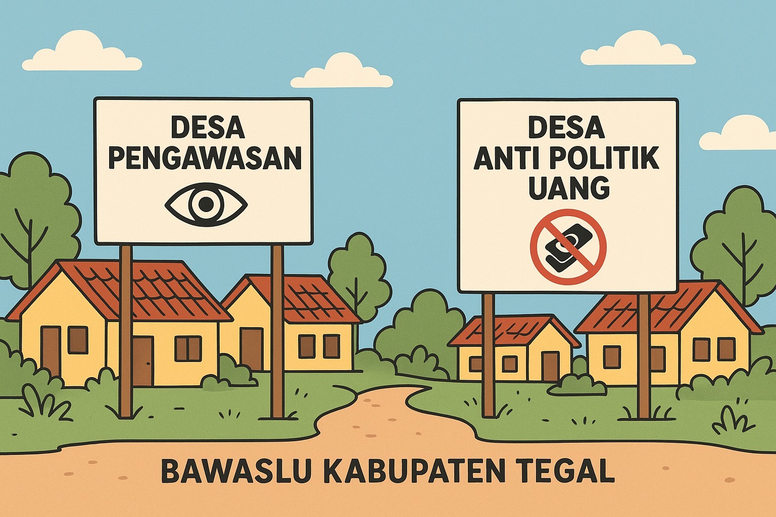 Bawaslu Kabupaten Tegal Bentuk Desa Pengawasan dan Desa Anti Politik Uang untuk Wujudkan Pemilu Berintegritas