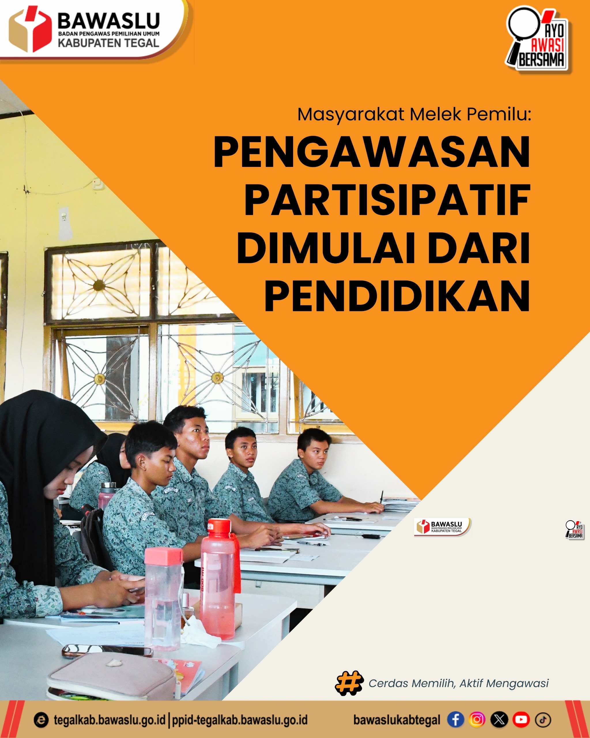 Bawaslu Tegal Masuk Sekolah! Generasi Muda Disiapkan Jadi Pengawas Pemilu Sejak di Bangku Kelas