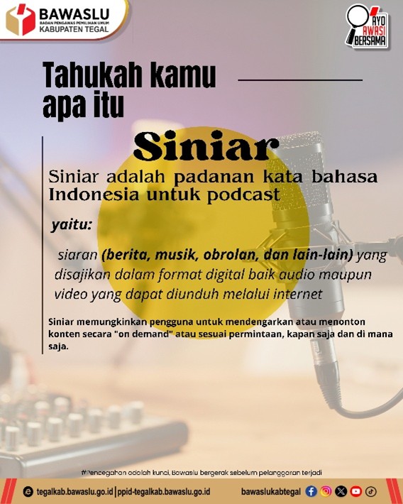 Siniar sebagai Media Informasi Pemilu