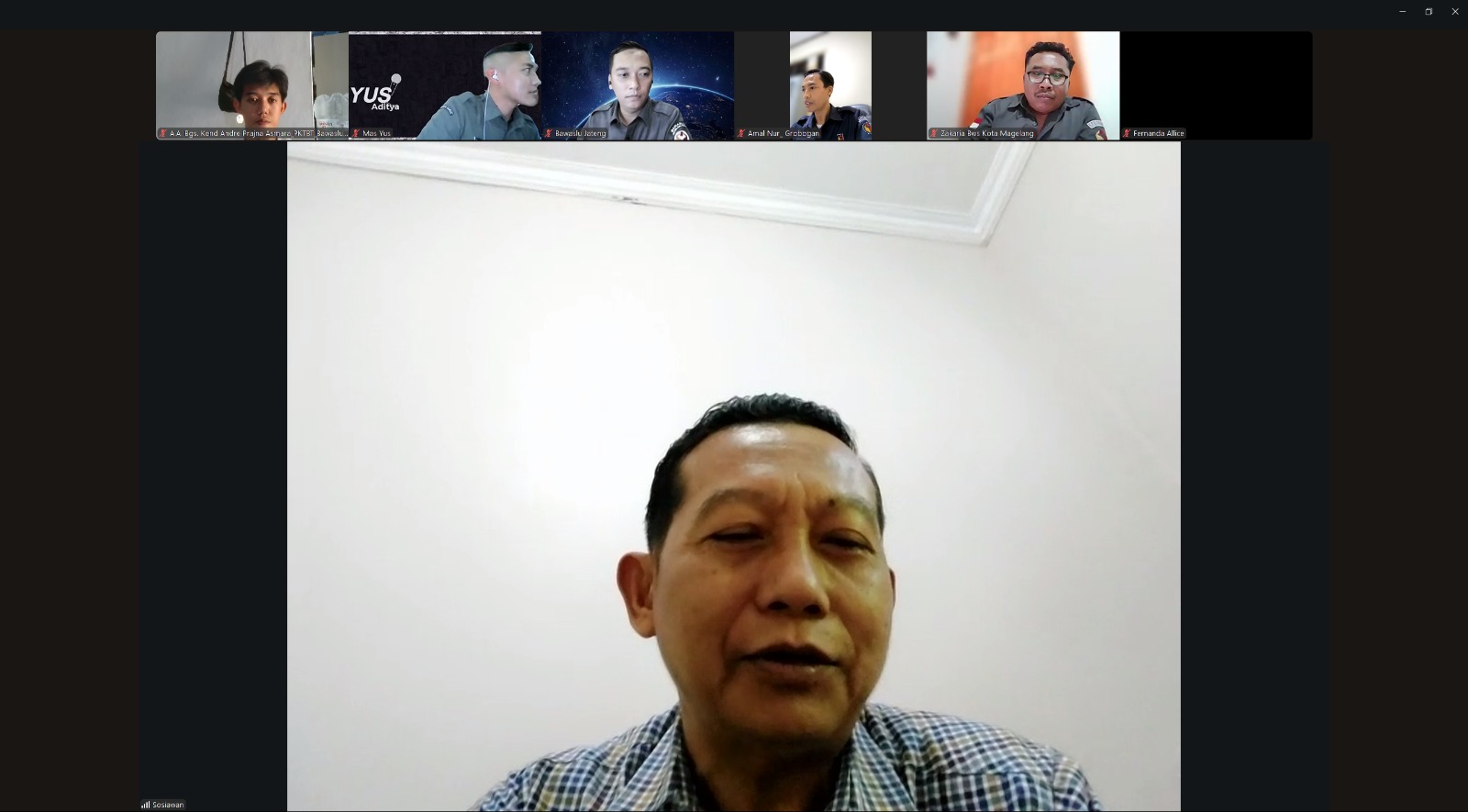 Bawaslu Kabupaten Tegal Ikuti Sosialisasi Assessment Kehumasan Tahun 2025