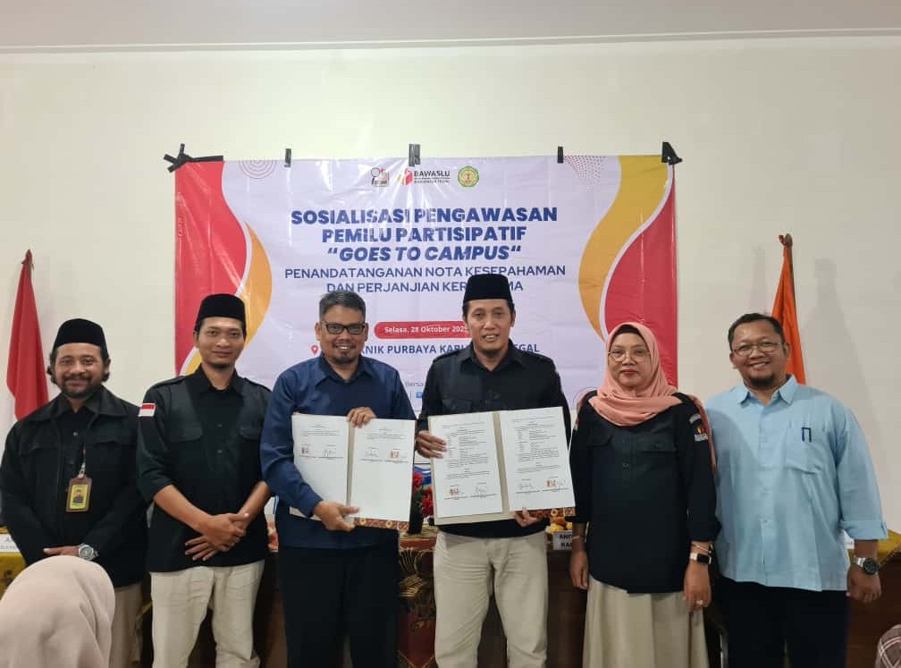 Bawaslu Tegal Gandeng Politeknik Purbaya, Perkuat Sinergi Pengawasan Partisipatif di Kampus