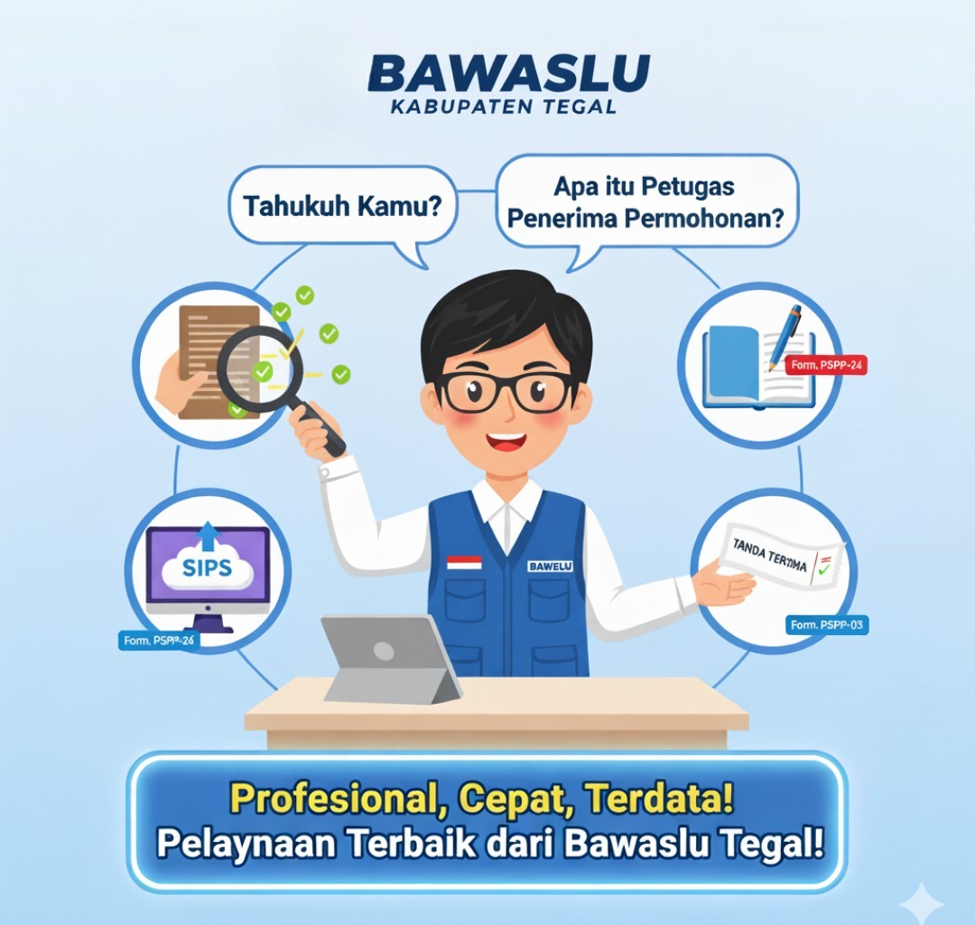 Bawaslu Kabupaten Tegal Sosialisasikan Peran Petugas Penerima Permohonan dalam Proses Penanganan Sengketa Pemilu