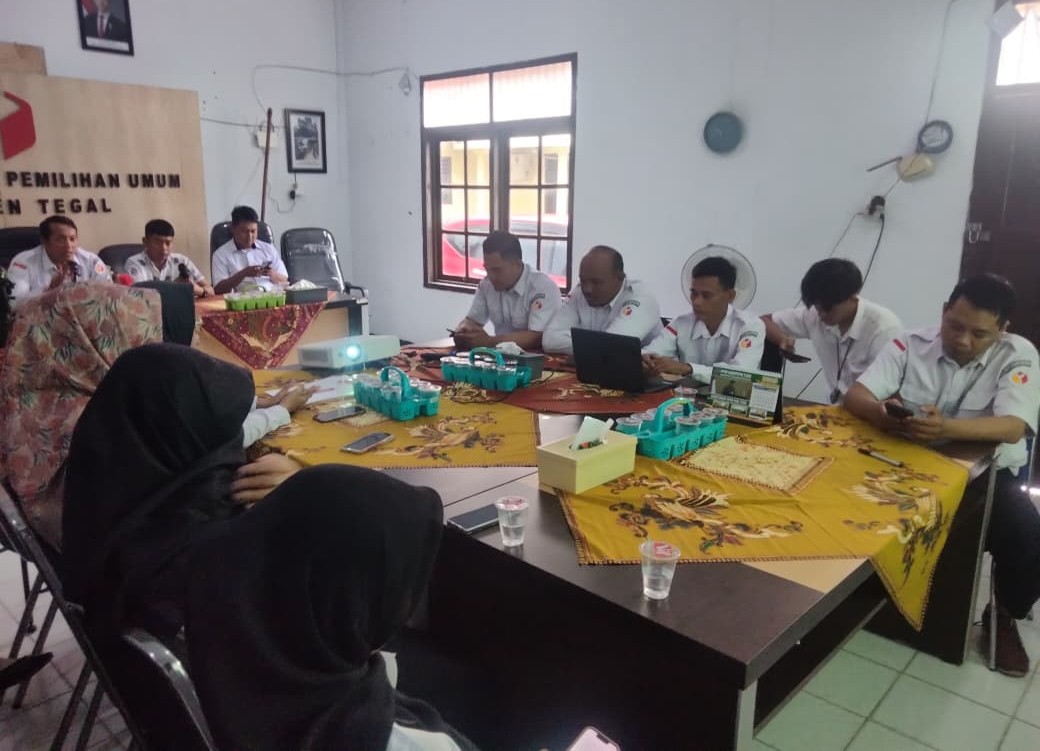Bawaslu Kabupaten Tegal Gelar Rapat Pleno Bahas Persiapan Kerja Sama dengan Perisai Demokrasi Bangsa Kabupaten Tegal