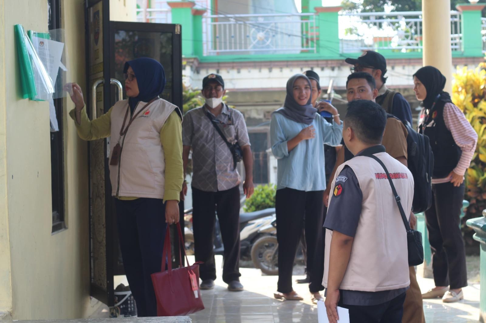 Pengawasan Pengumuman DPT di Desa Sangkanjaya