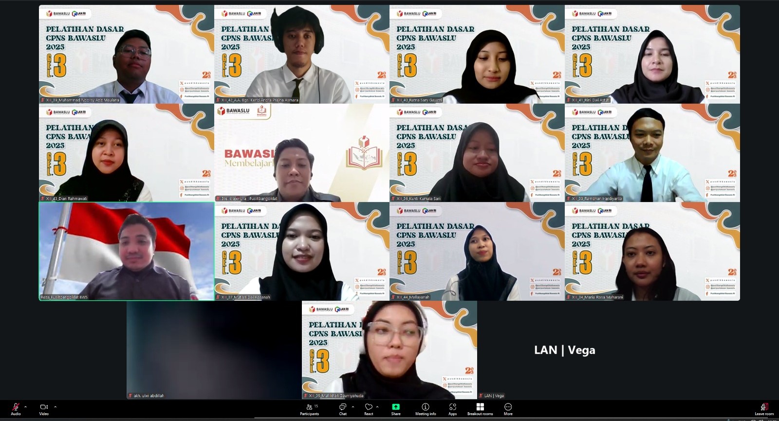 CPNS Bawaslu Kabupaten Tegal Ikuti Seminar Laporan Aktualisasi Secara Daring