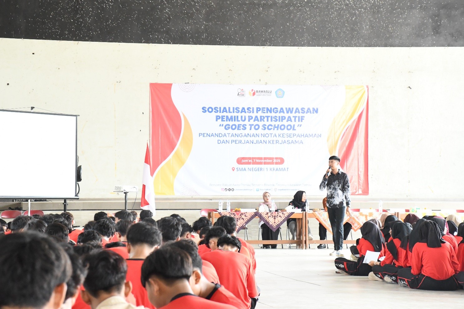 Bawaslu Kabupaten Tegal Ajak Siswa SMAN 1 Kramat Jadi Pengawas Pemilu Partisipatif