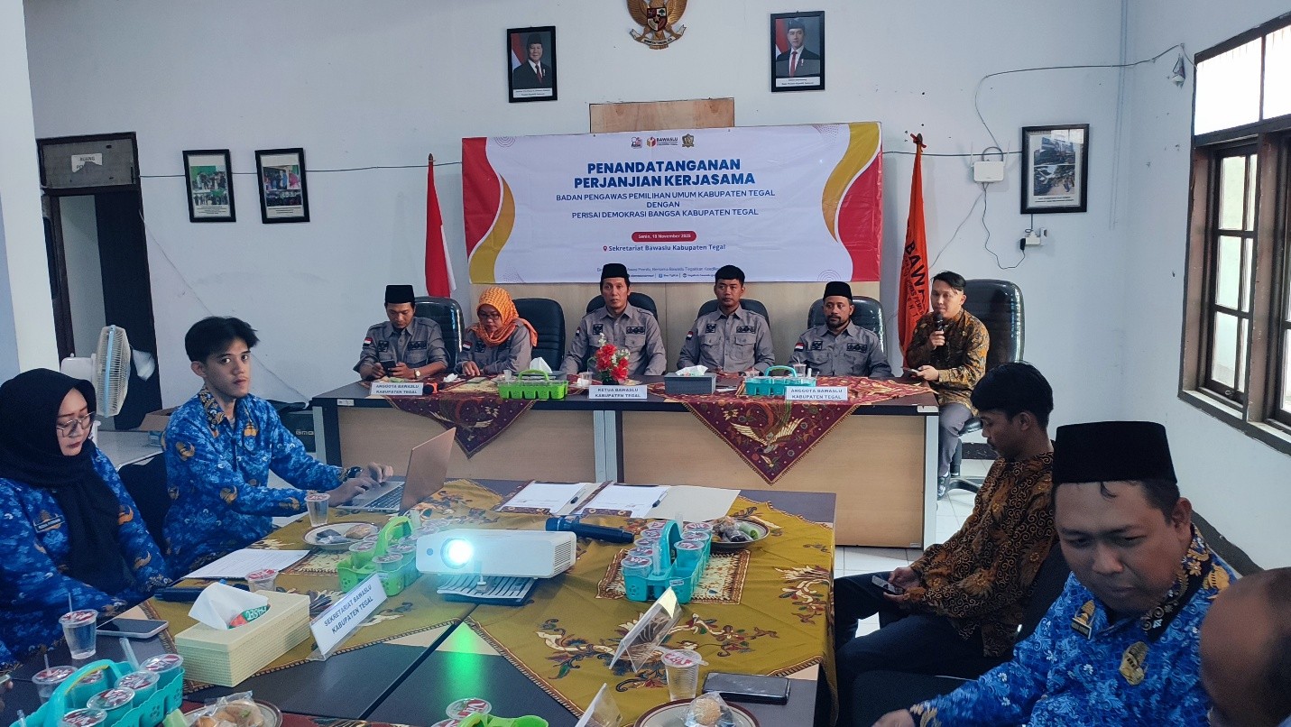 Ketua Perisai Demokrasi Bangsa Kabupaten Tegal: Suatu Kehormatan Dapat Bekerja Sama dengan Bawaslu Kabupaten Tegal