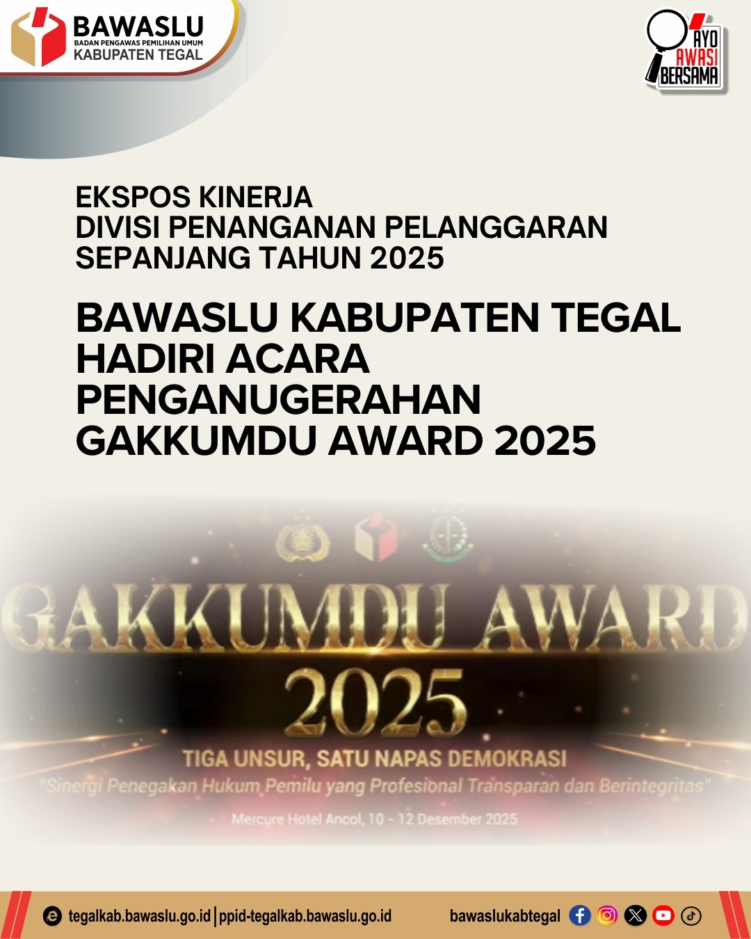 Gakkumdu Award: Tiga Unsur, Satu Nafas Demokrasi