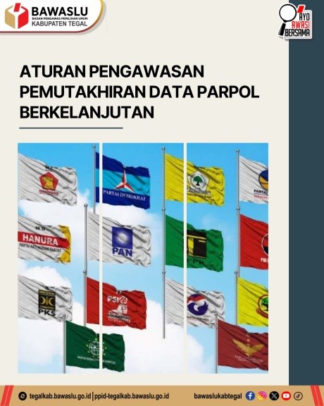 Bawaslu Kabupaten Tegal Awasi Pemutakhiran Data Partai Politik Secara Berkelanjutan