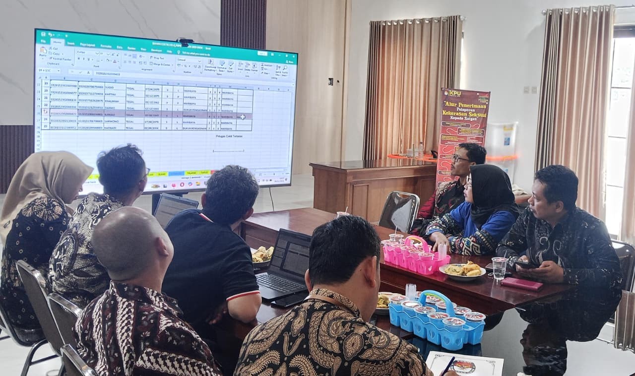 Kualitas Data Pemilih Terjamin, Bawaslu Kabupaten Tegal Hadiri Sinkronisasi Pleno Terbuka PDPB Triwulan IV KPU Kabupaten Tegal