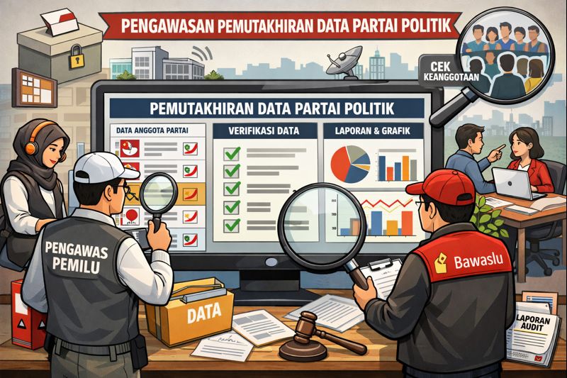 Bawaslu Kabupaten Tegal Sampaikan Hasil Pengawasan Pemutakhiran Data Partai Politik Berkelanjutan Semester II
