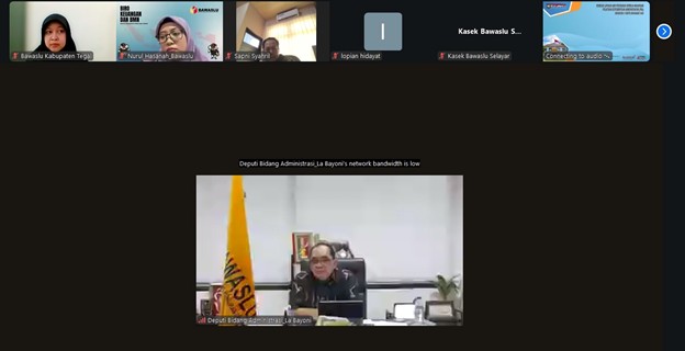 Perkuat Tata Kelola Anggaran 2025, Bawaslu Kabupaten Tegal Ikuti Rapat Nasional Bersama Bawaslu RI