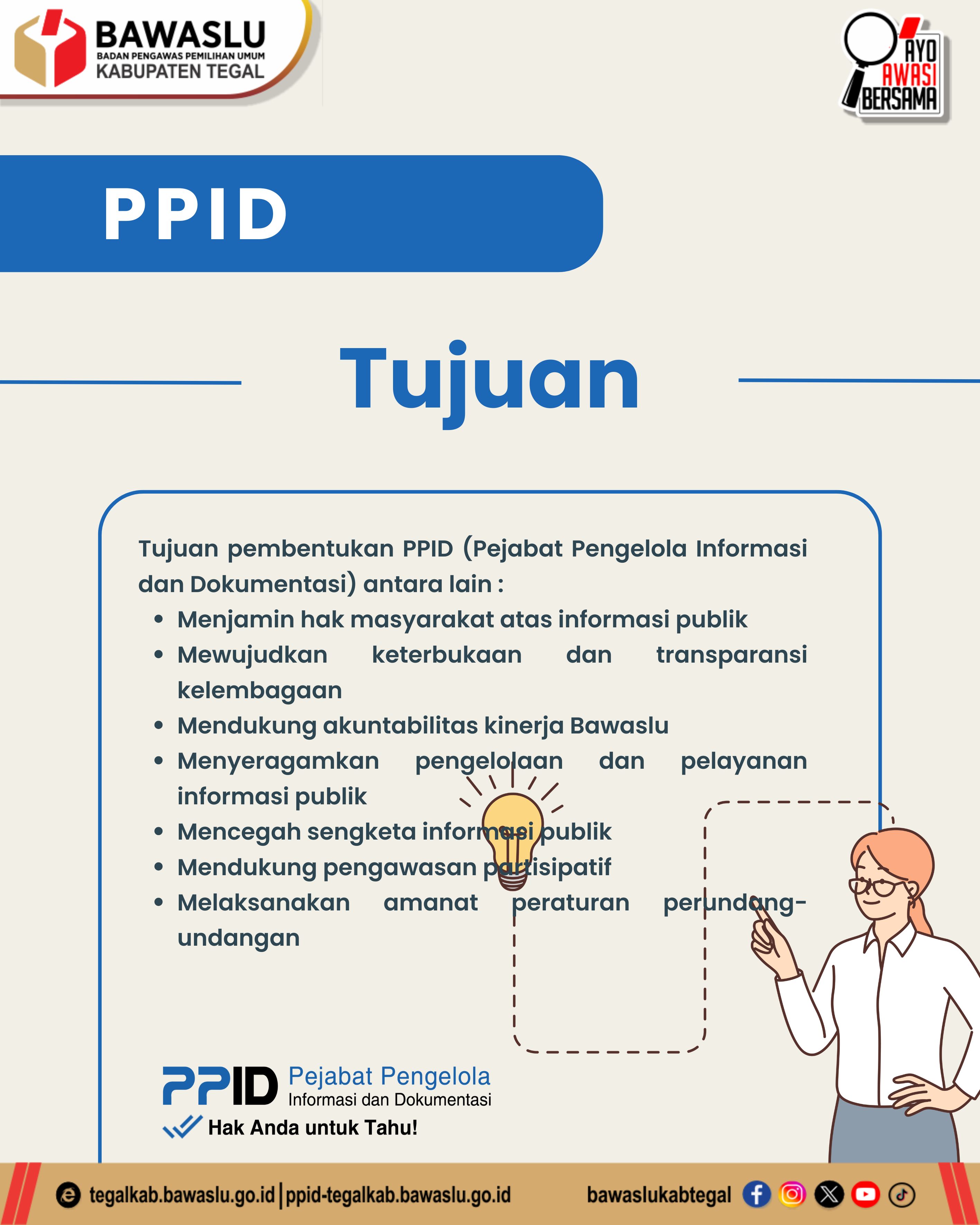 PPID Bawaslu Kabupaten Tegal Perkuat Keterbukaan Informasi Publik