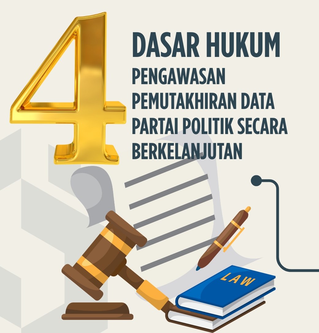 Dasar Hukum Pengawasan Pemutakhiran Data Partai Politik Berkelanjutan