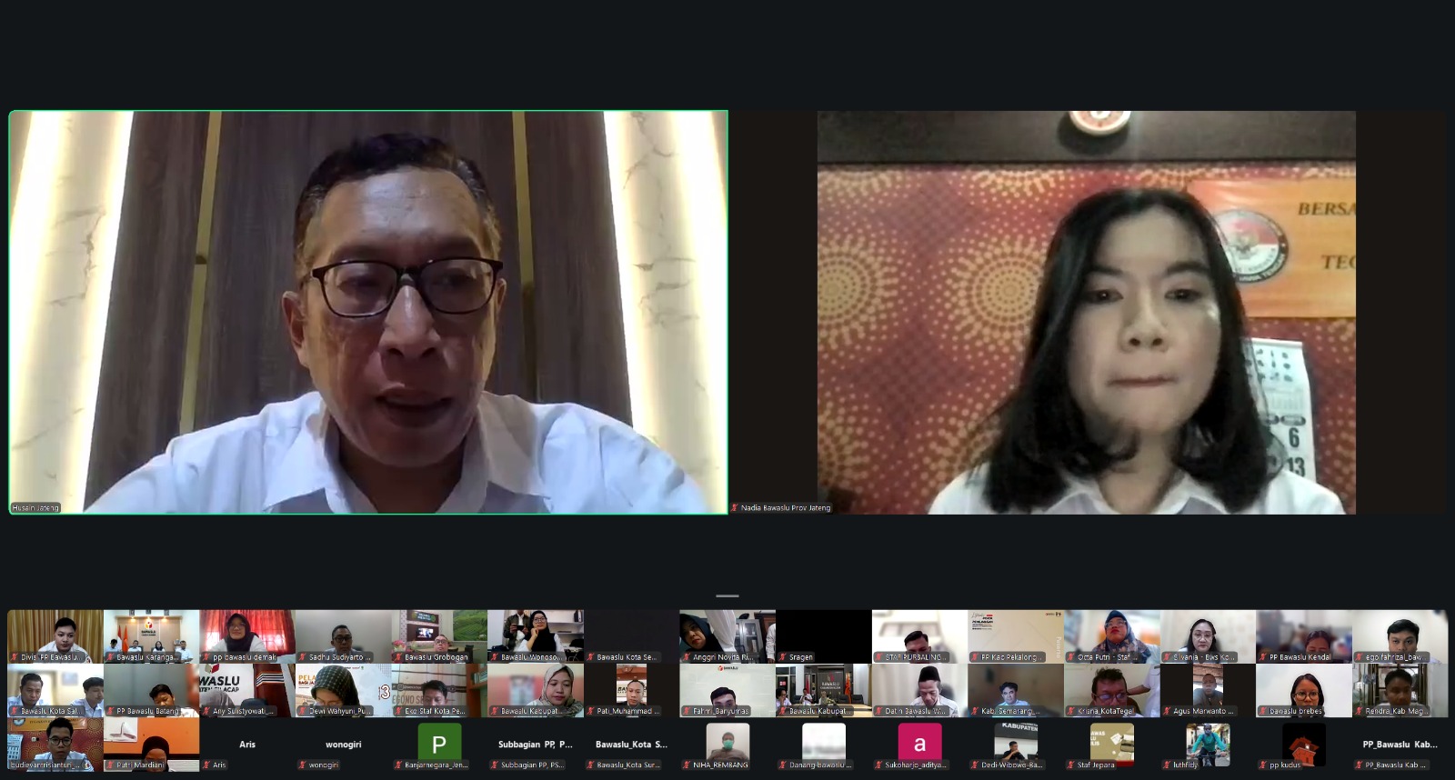 Mantapkan Validasi Data, Bawaslu Kabupaten Tegal Hadiri Rapat Daring Bersama Bawaslu Jateng