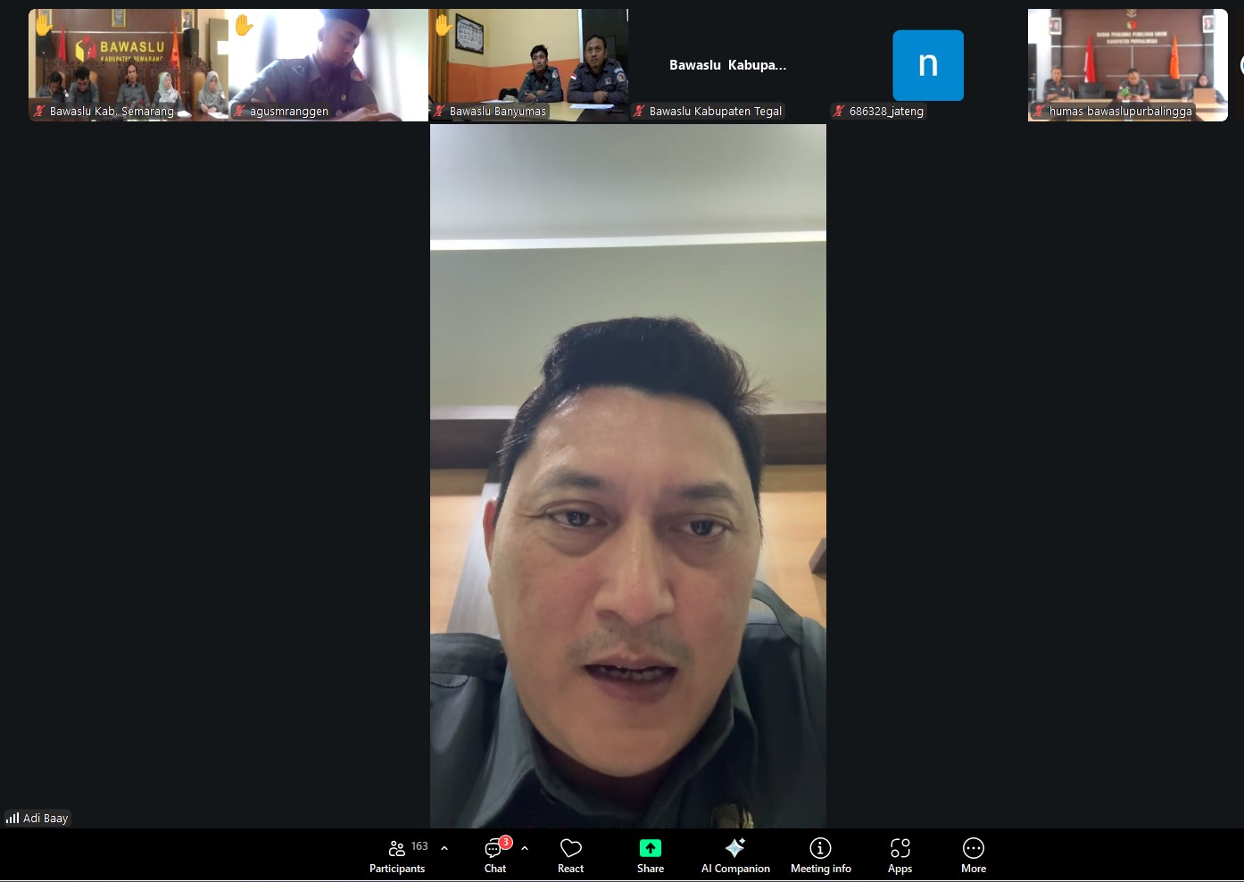 Penguatan Perencanaan Anggaran, Bawaslu Kabupaten Tegal Ikuti Rapat Perubahan RAB 2026