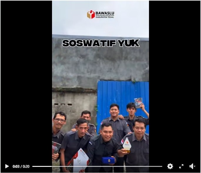 Tegaskan Kesiapan Kawal Demokrasi 2026, Bawaslu Kabupaten Tegal Ekspos Rencana Kerja Strategis di Media Sosial