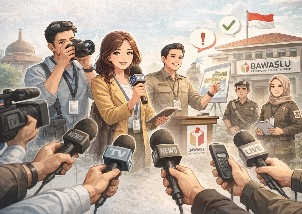 Media Mengawasi, Rakyat Terlindungi: Sinergi Pers dan Bawaslu Kabupaten Tegal Perkuat Transparansi Demokrasi