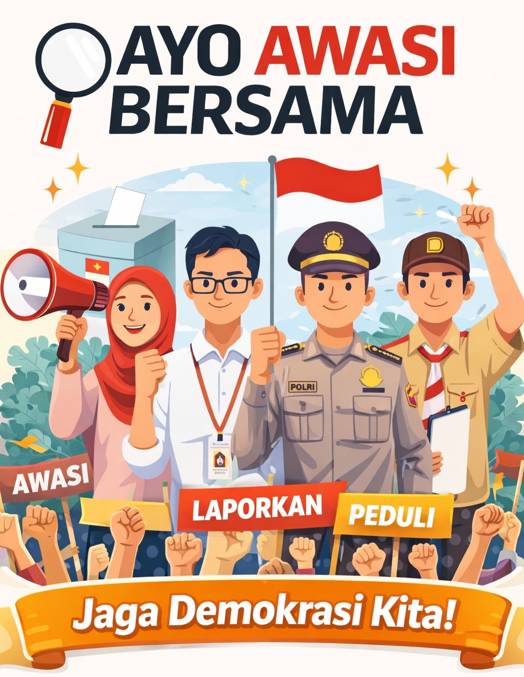 Bawaslu Kabupaten Tegal Ajak Masyarakat “Ayo Awasi Bersama”, Perkuat Partisipasi Publik Jaga Demokrasi