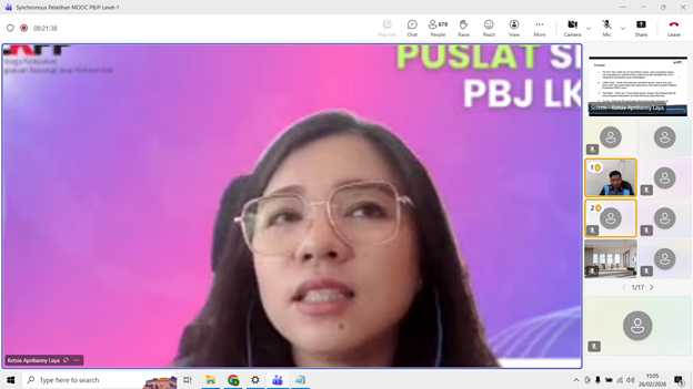 Upgrade Kapasitas SDM, Staf Bawaslu Kabupaten Tegal Ikuti Pelatihan PBJP Bersama LKPP