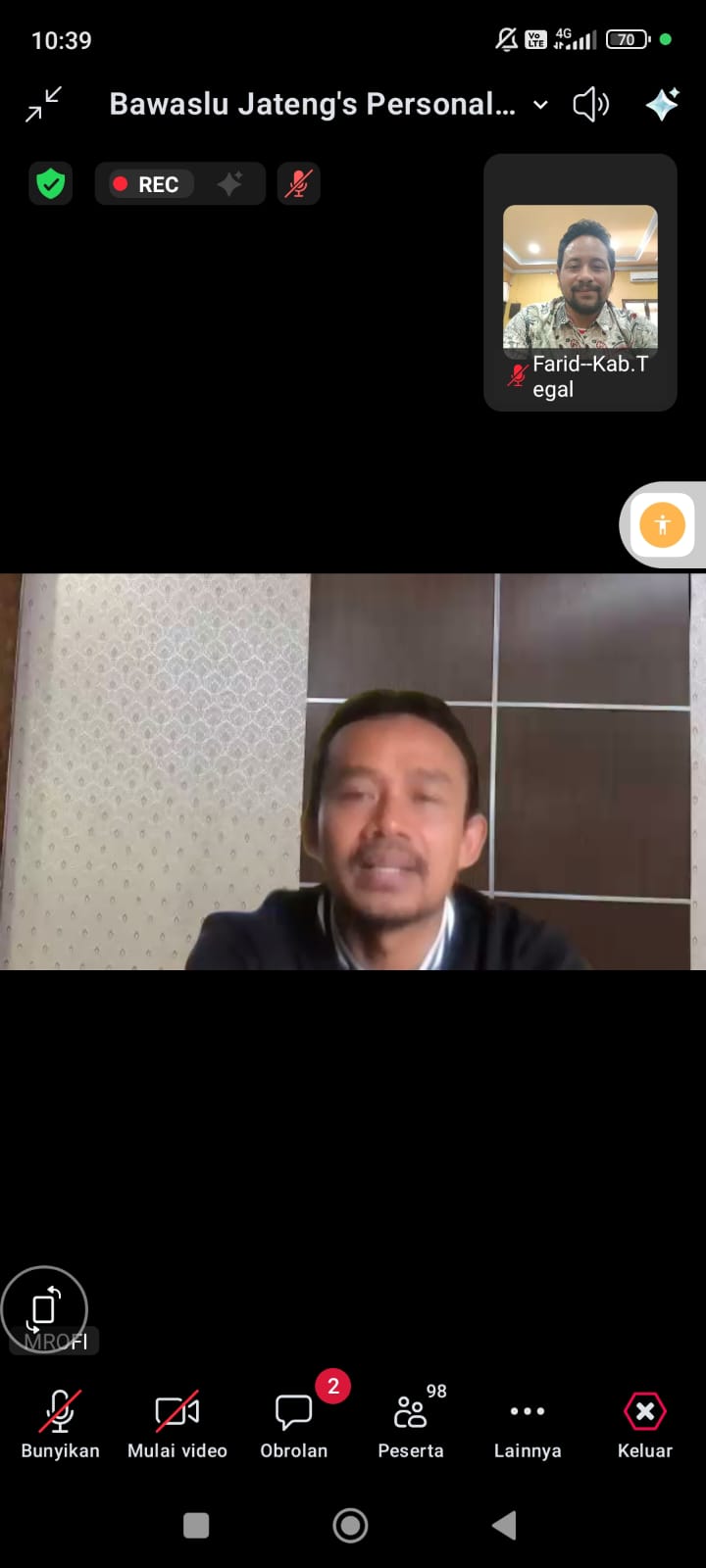 Perkuat Sinergi dan Transparansi, Bawaslu Kabupaten Tegal Ikuti Rakor Divisi SDMO Se-Jawa Tengah