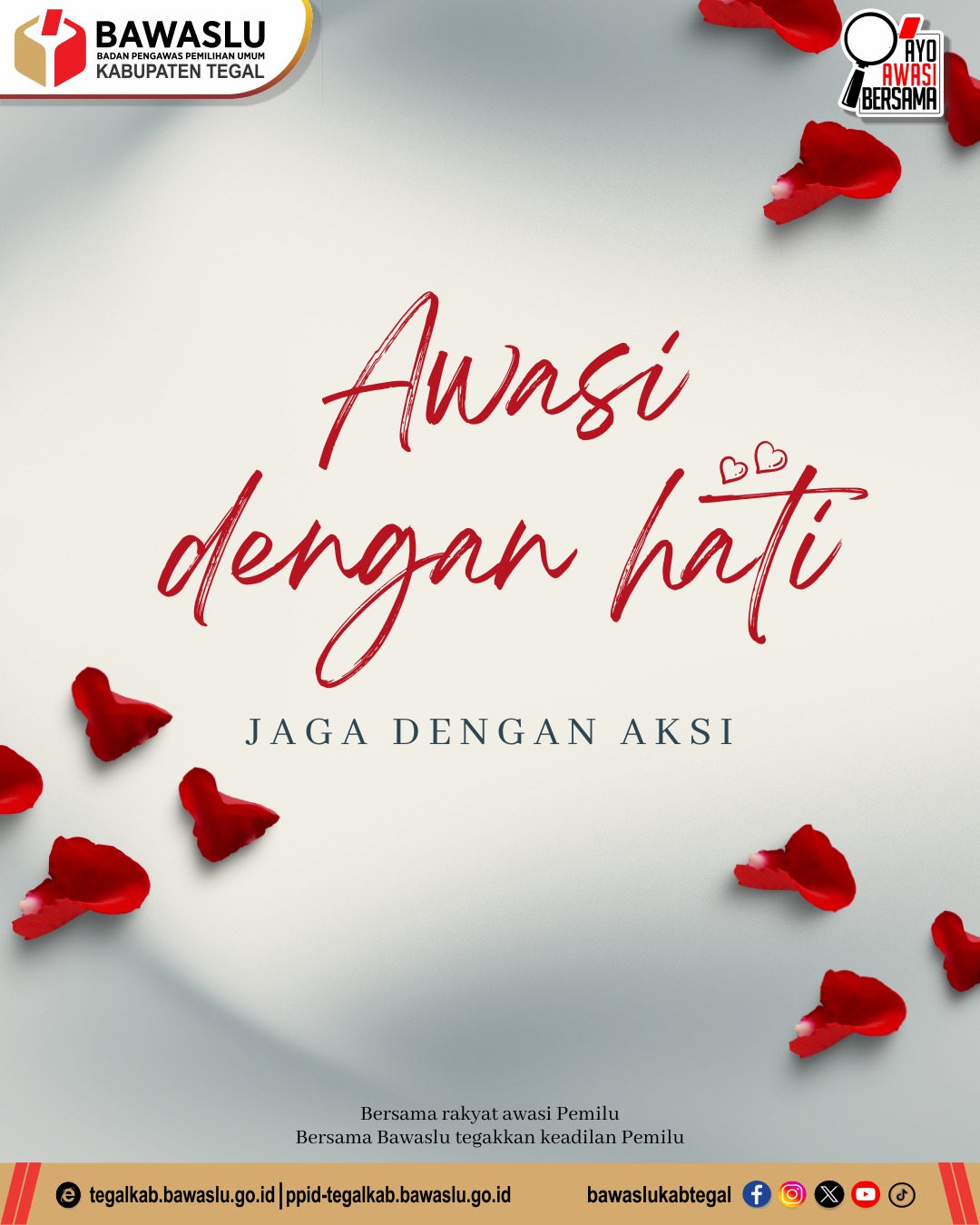 Bawaslu Kabupaten Tegal Ajak Masyarakat Aktif Awasi Pemilu